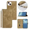 Universal para Funda de Teléfono Móvil 14Pro Funda de Cuero para Teléfono Móvil iPhone 14 Estilo Nuevo Correa para Colgar S23 Funda Protectora Flip Doble Colgante