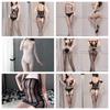 Série de Roupas de Rede Night Ting Xiang Lingerie Sexy Virilha Aberta Tentação Paixão Perspectiva Tamanho Grande Gratuito Conjunto de Meia de Rede Peça Única