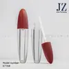 Jinze Pedido Tubo Redondo Asimétrico para Brillo de Labios Tubo de Plástico Vacío Material de Empaque