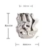 Vaso Ornamento Cerâmico Galvanizado Estilo Europeu de Luxo Leve para Sala de Estar, Vaso de Flores Decoração Estilo Ins Minimalista Moderno