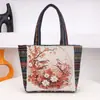 Comercio Exterior al por Mayor Nuevo Bolso Étnico de Elefante Matai para Mujer Bolso de Mano Simple para el Trabajo Bolso de Lona Bordado Bolso Pequeño Transfronterizo