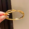 Pulseira de zircônia com fecho de bambu, banhada a ouro 18K, luxo leve, nova pulseira estilo chinês tendência nacional, joia feminina de nicho de alta qualidade