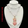 Yingyi Joias DIY Base de Pingente de Cabaça em Brocado Song com Tampa Estilo Chinês Fortuna e Prosperidade Conjunto de Materiais para Corrente de Suéter com Pérolas