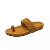 Sandalias Guyun para Mujer para Usar Afuera Verano 2025 Nuevas Populares Metálicas sin Cierre Sandalias de Suela Suave con Faldas y Zapatos de Playa