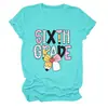 Amazon eBay sitio independiente moda casual mujer sexto grado cuello redondo manga corta camiseta camiseta básica para comercio exterior