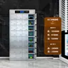 Gabinete de Cubiertos de Acero Inoxidable, Gabinete de Desinfección para Comedor Escolar, Gabinete de Platos con Múltiples Compartimentos, Gabinete de Desinfección y Secado a Alta Temperatura, Almacenamiento