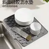Tapete Drenante de Silicone com Inclinação para Bancada Amazon Cozinha Isolamento Térmico Tapete de Secagem Tapete Espesso Antiderrapante para Tábua de Corte