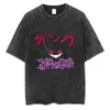 Tamanho Europeu Transfronteiriço Camiseta Lavada Harajuku Masculina Streetwear Hip Hop an