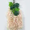 Artículo Popular Transfronterizo: Flores de Glicinia Artificiales para Decoración de Bodas, Enredadera de Flores Falsas de Frijol Colgantes para Pasillos Largos y Decoraciones de Techo