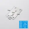 Soporte de Ángulo de Acero Inoxidable Engrosado de 90 Grados con Forma de L Conector de Muebles Ferretería Soporte de Ángulo Recto Pequeño Estante de Almacenamiento con Forma de 7 Venta al por Mayor