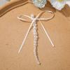 Cinta de perlas de estilo coreano, accesorios para el cabello con cuentas hechos a mano, pendientes al por mayor