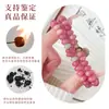 Pulsera de Semillas de Bodhi Rosa Cereza para Mujer, Cuentas Dobles Circulares de Semillas de Bodhi tipo Ábaco, Nuevas Cuentas de Oración de Mano Estilo Chino, Mayoreo