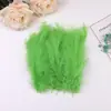 Yiwu cor tingida pena pena de peru cauda pontuda veludo DIY fabricação de joias de orelha Bola Bobo material de decoração de pena