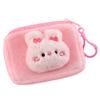 Linda Caricatura Peluche Monedero Color Caramelo Mini Suave Lindo Bolsa para Guardar Monedas Estudiante Portátil Bolsa para Audífonos Al por Mayor