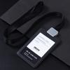Dezhi trabalho cordão conjunto high-end empresa listagem cartão de trabalho conjunto peito cartão de entrada guarda de trabalho cartão de fábrica conjunto de proteção de cartão de fábrica
