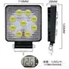 Fornecimento Direto da Fábrica Luz de Trabalho LED Quadrada 5D para Carro Luz Auxiliar Super Brilhante Farol Modificado Holofote de Engenharia