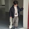 Ropa de Algodón para Niños y Niñas de Comercio Exterior 2025 Otoño e Invierno Nueva Ropa de Algodón Ligera para Niños Chaqueta de Algodón para Bebé con Cuello Alto de Color Puro