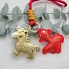 Llavero de Oro Puro 999 "Hazte Rico al Instante", Regalo de Año Nuevo del Año del Caballo, Colgante de Caballo Pequeño, Recuerdo para la Prosperidad Instantánea