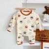 Pijamas novos para bebês, roupas infantis para casa, pijamas infantis, calças quentes de outono para crianças