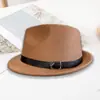 Nuevo Sombrero de Fieltro de Lana de Marca de Moda para Mujer, Sombrero de Cubo Redondo Estilo Coreano Otoño e Invierno, Sombrero Cloche Británico Retro Versátil de Celebridad de Internet