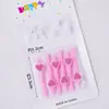 Vela Decorativa para Pastel de Repostería Coreana Ins Vintage Amor Sonriente Hilo Vela de Oso Adornos de Postre de Cumpleaños