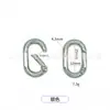 Argola Oval com Mola de Liga de Zinco, Fecho de Mola Aberto, Conector de Alça de Bolsa, Gancho para Joias, Chaveiro Colorido