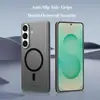 Adecuado para funda de teléfono S26 Plus edición magnética carcasa dura de PC tacto piel LeReach