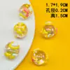 Pulsera Transparente de Dibujos Animados Pintada a Mano Accesorios de Cuentas Decoración Colgante Perforada Cadena para Funda de Teléfono Móvil DIY Acrílico