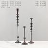 Candelabro de Resina Geométrico Retro Simple Moderno Adornos de Ambiente Sala de Estar Comedor Villa Decoraciones Suaves para el Hogar