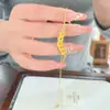 Nuevo Pulsera de Monedas de Cinco Emperadores con Hielo Triturado Brillante Estilo Chino para Mujer, Lujo Ligero, Nicho, Versátil, Joyería de Alto Valor, Regalo
