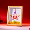 Monedas taoístas antiguas para atraer riqueza, cinco bendiciones, marco de pintura con carácter de fortuna, decoración para el hogar de la sala de estar, decoración de mesa de entrada, recuerdo