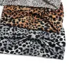 Diadema con Estampado de Leopardo, Cebra y Serpiente Europea y Americana Sexy para Mujer Diadema Elástica Nudo Diadema Deportiva