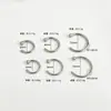 Moda Europea y Americana Anillos para la Nariz de Acero Inoxidable, Anillos Falsos Personalizados en Forma de C, Tachuelas para la Nariz de Acero de Titanio en Forma de C, Joyería para Piercings, Grandes Cantidades en Stock