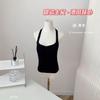 Novo Top Cropped Doce Desejo Costas Bonitas Novo Alça no Pescoço Costas Bonitas Tubinho Estilo Hong Kong Peito Coberto Roupa Íntima Base para Meninas Sem Aro