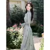 Hermoso Cinturón Ceñidor de Cintura Super Hada Temperamento, Hermoso Nuevo Estilo Chino Cheongsam Mejorado, Hermoso Vestido de Principios de Otoño para Mujer