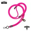 Lanyard para teléfono móvil de explosiones 6MM fuerte para colgar en el cuello bandolera ajustable exterior anti-pérdida exquisita cuerda tejida para muñeca color pistola