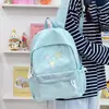 Mochila de estilo minimalista para adolescentes mujeres, estilo coreano, color sólido, gran capacidad, mochila casual para estudiantes de secundaria y preparatoria