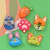 Conejo Zorro Animal Dibujos Animados Rosquilla Comida Juguete Joyería de Resina Accesorios DIY Hecho a Mano Pasador Llavero Material