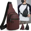 Bolso de Pecho para Hombre de Alta Gama Transfronterizo con Gran Capacidad y Resistente al Desgaste, Bolso Cruzado para Viajes Cortos, Deportes y Ciclismo, Bolso de Hombro