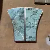 Nova Maçaneta de Porta de Pedra de Luxo Estilo Chinês, Maçaneta de Porta de Vidro Estilo Leve de Luxo, Maçaneta de Jade Personalizada para Entrada de Villa Clube