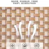 Mesas y Sillas de Plástico Madera para Exteriores, Jardín Terraza Rattan de Villa en el Patio, Mesa y Sillas de Comedor de Aleación de Aluminio para Exteriores, Ocio al Aire Libre, Estilo Nórdico