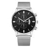 Nuevo reloj de moda casual con banda de acero para hombre, simple, deseo, exportación extranjera, explosión, ultradelgado, multifuncional, reloj de negocios