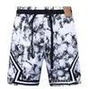 Shorts de praia casuais da moda e populares AJ, respiráveis, de secagem rápida e com corte solto, com design estampado em estilo de rua americano, adequados para basquete e vendas transfronteiriças