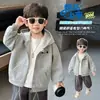 Chaquetas de Primavera y Otoño para Niños 2026 Nuevo Estilo Otoño Casual Versátil con Capucha para Niños Ropa de Moda para Otoño