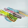 Lanyard Tejido Popular Europeo Transfronterizo Ajustable para Teléfono Estilo Ins Simple Pulsera Corta Gruesa Antiperdida