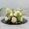 Mesa de Comedor de Hotel Arreglo Floral Flor Mesa Pequeña Flor Flor Artificial Ramo de Flores Artificiales Mesa de Café para Sala de Estar Mesa de Banquete de Restaurante Adorno de Decoración de Mesa