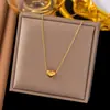 [Mejor Collar 3] Collar de Corazón Pequeño y Heterosexual para Mujer, Cadena para Clavícula, Nicho de Lujo Accesible, Collar Hip-Hop de Acero al Titanio para Mujer