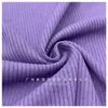 180Gcvc Tela de Punto Acanalado Mezcla de Algodón y Poliéster Rayada Coreana Base para Camisa Ropa de Casa Material para Falda Juguete