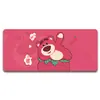 Mouse Pad de Urso Morango Desenho Animado Anime Mat Grande Matéria-Prima de Alta Qualidade Mouse Pad Tapete para Mesa de Computador