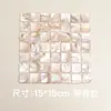 Estilo ins concha natural quadrado porta-copos mosaico porta-copos isolante térmico decoração de mesa adereço de fotografia decoração de quarto retrô
